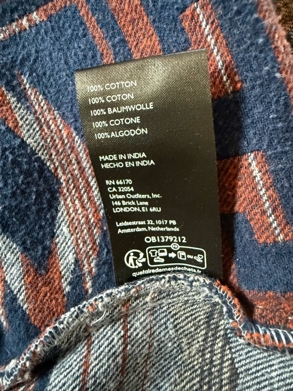 Women’s We The Free Arizona Sky 
buttoned pullover in Navy, Brown & Gray, XS - Picture 4 of 5